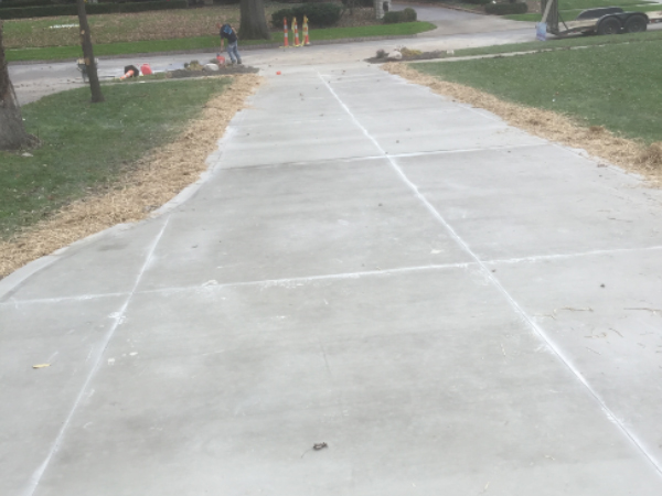 concrete driveway project in Columbus, Ohio New concrete driveway installation in Columbus by ODC Construction