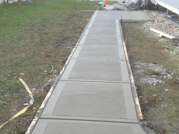 ODC Construction installs concrete pathway ODC Construction creates concrete pathway for mobile home